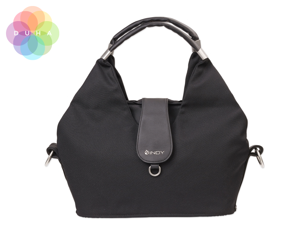 Přebalovací taška design INDY simply black