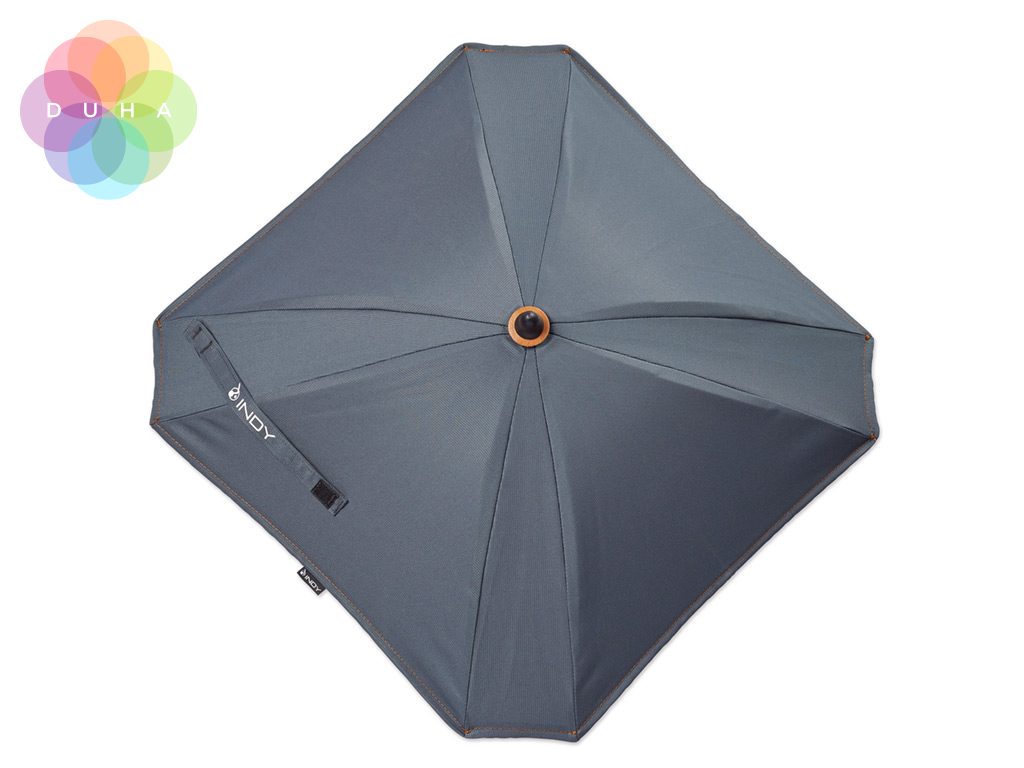 Slunečník GESSLEIN design INDY smoke petrol